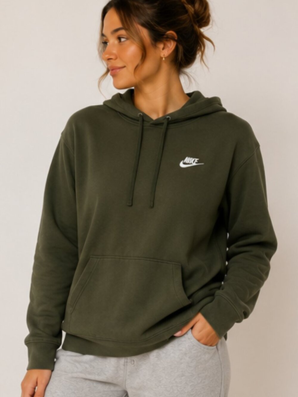 Nike green hoodie small